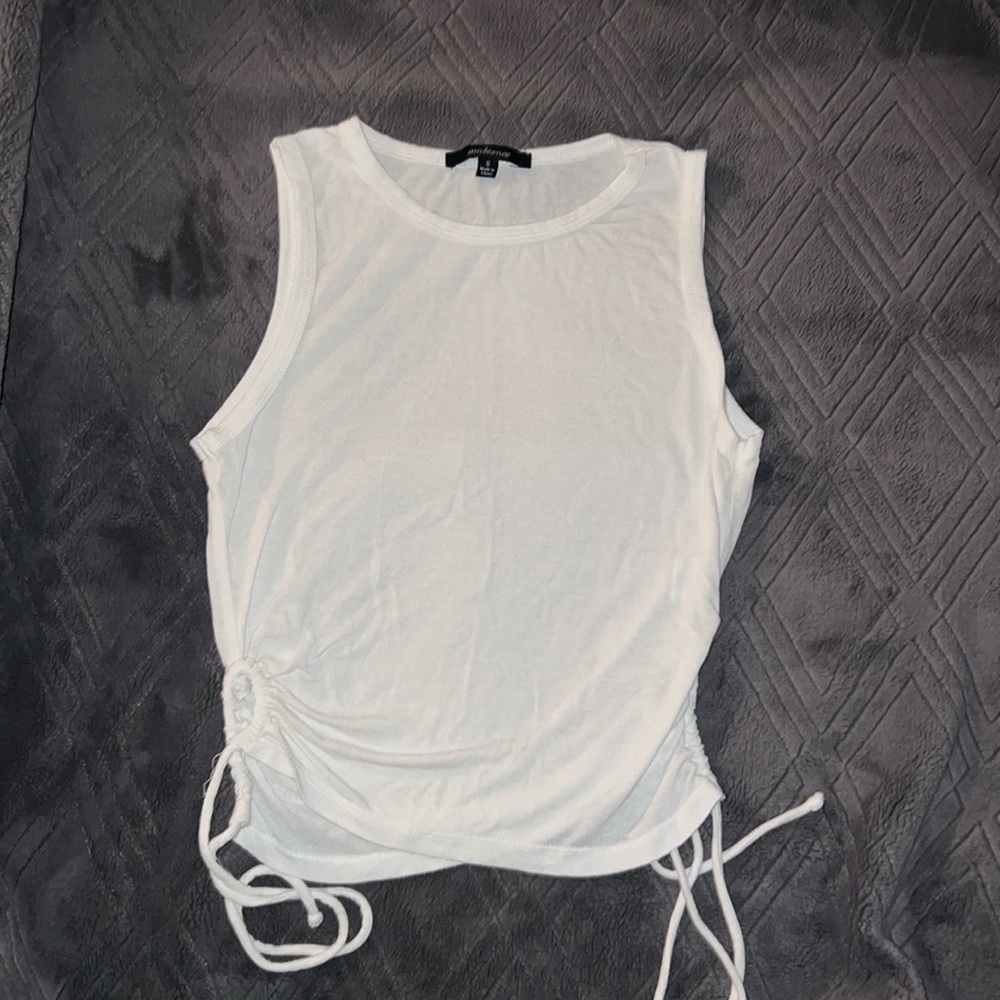 Ambiance Sleeveless tie up shirt